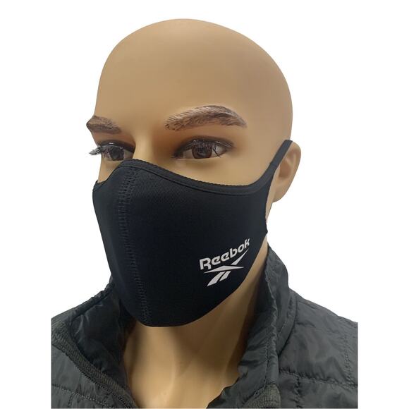 Reebok Face Mask Cover (3 Pack) Black Size N Unisex 2041 - Picture 2 of 2